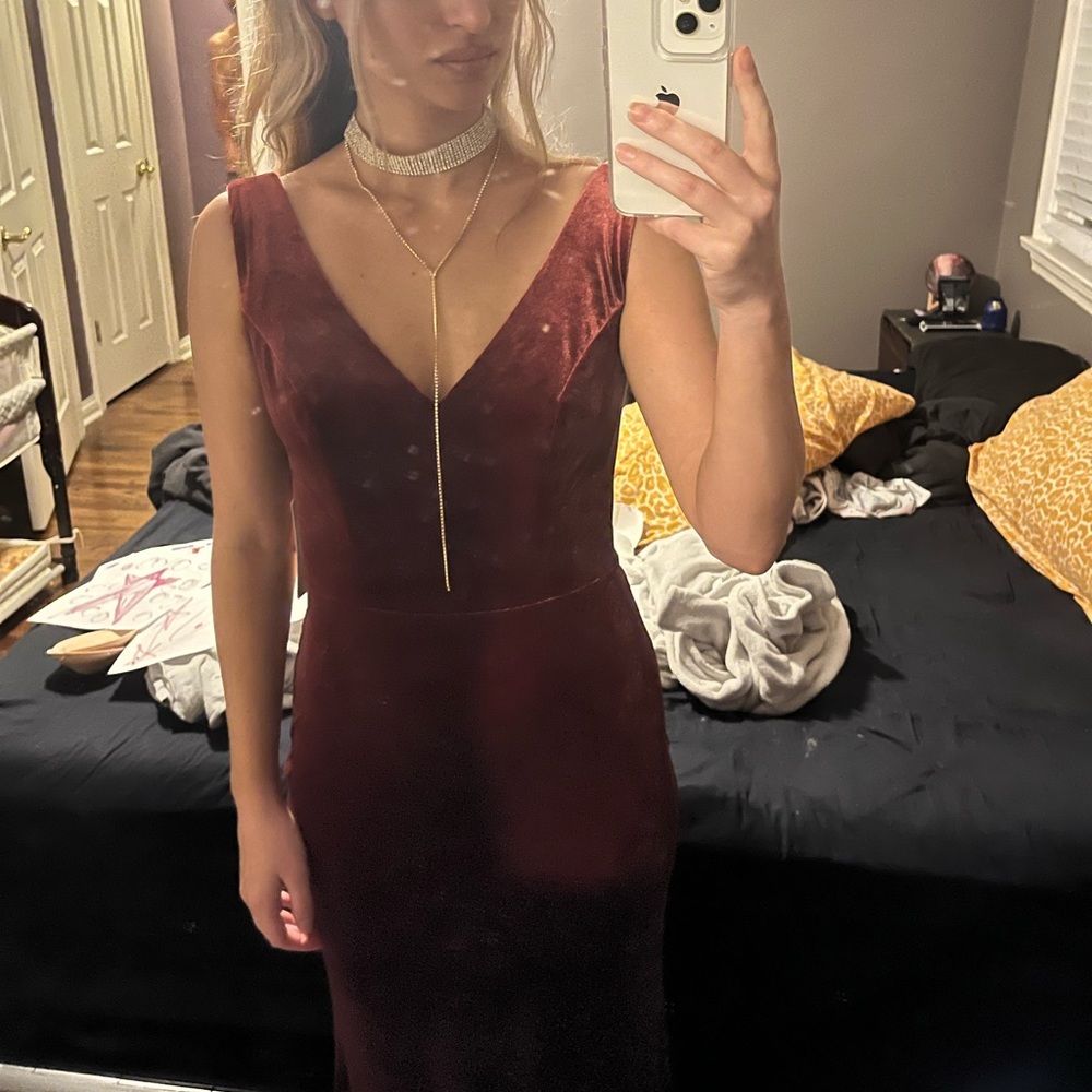 Revelry bridesmaid maxi dress Rose color